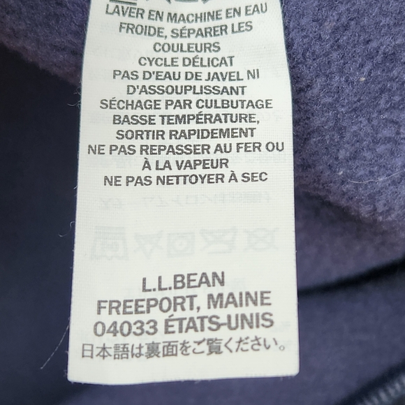 LL BEAN Men’s Vest Large Blue Full Zip Slightly Fitted Outdoor Chore Barn Work - Picture 10 of 11